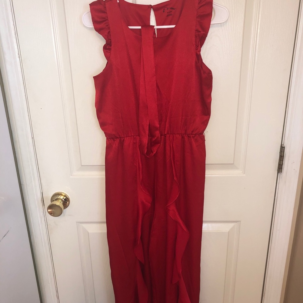 Satin Red Jumper